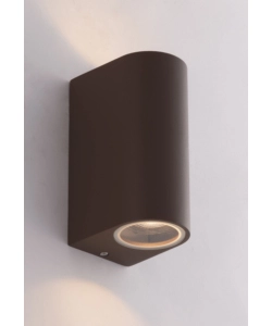APPLIQUE "ONE" PER ESTERNO BIEMISSIONE LUMINOSA CORTEN, 35W